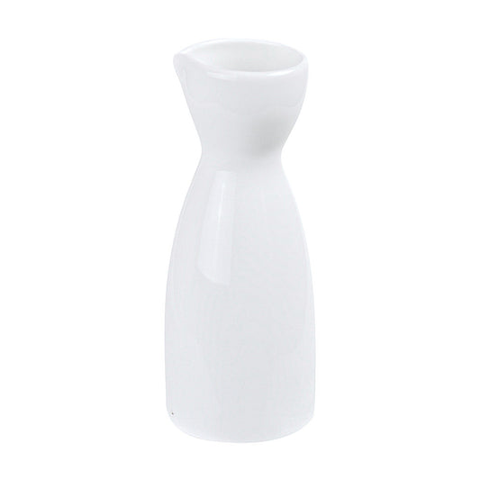 White Ceramic Tokkuri Sake Bottle 120ml (13.5cm)