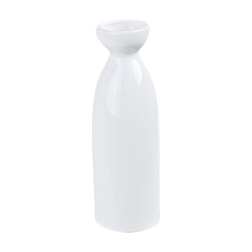 White Ceramic Tokkuri Sake Bottle 180ml (17.5cm)