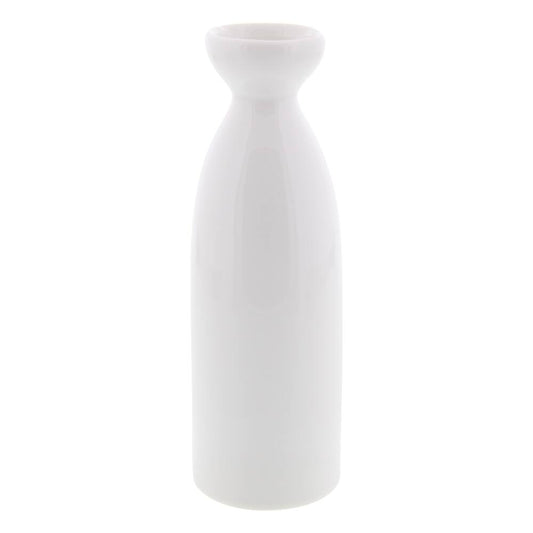 White Ceramic Tokkuri Sake Bottle 180ml (17.5cm)