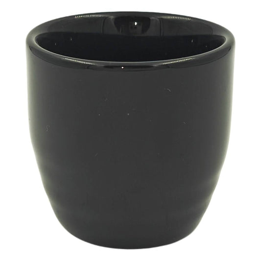 Black Han Tsutsu-gata Sake Cup Ochoko (4.8cm)
