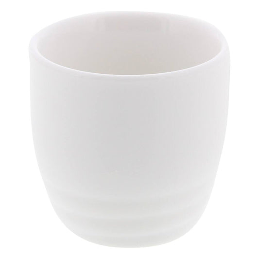 White Han Tsutsu-gata Sake Cup Ochoko (4.8cm)