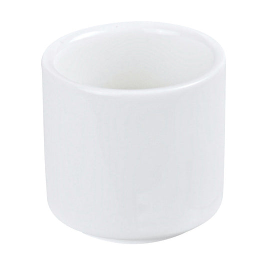 White Tsutsu-gata Sake Cup Ochoko (4.5cm)