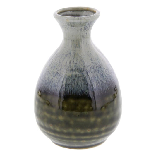 Green Sake Bottle Rakkyo-style Tokkuri (12.5cm)