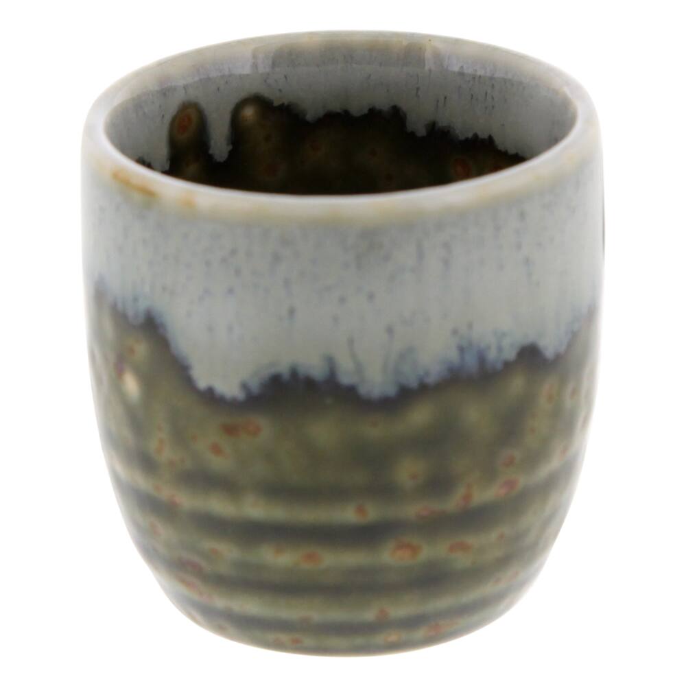 Green Han Tsutsu-gata Ochoko Sake Cup (4.5cm)