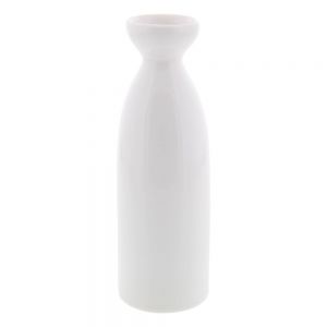 White Ceramic Tokkuri Sake Bottle 180ml (17.5cm)